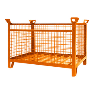 Florian Eichinger Gitterbox-Stapelpalette 2000 kg 1000 x 800 x 750 mm reinorange