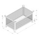 Florian Eichinger Gitterbox-Stapelpalette 2000 kg 1000 x 800 x 750 mm schokoladenbraun