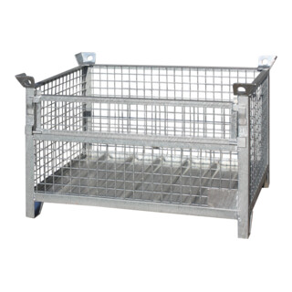 Florian Eichinger Gitterbox-Stapelpalette 2000 kg feuerverzinkt 1000 x 800 x 750 mm