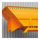 Florian Eichinger Kippbehälter 2500 kg 5000 Liter reinorange