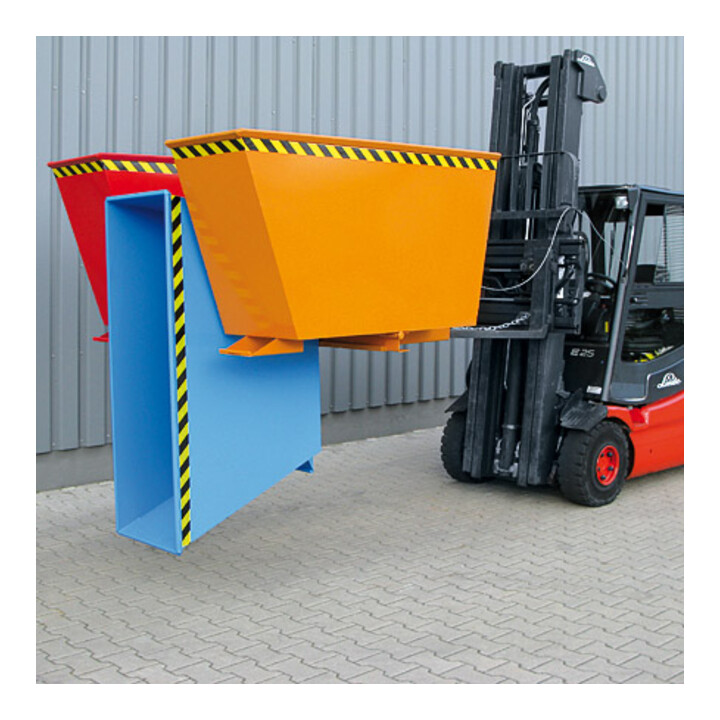 Florian Eichinger Kippbehälter Sortiersystem 3in1 3x600 Liter RAL 2004 RAL 5010 RAL 3000