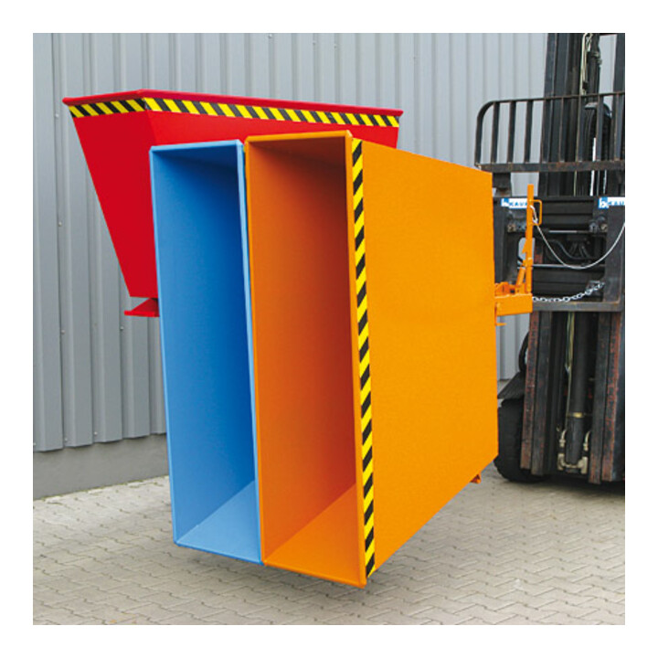 Florian Eichinger Kippbehälter Sortiersystem 3in1 3x600 Liter RAL 2004 RAL 5010 RAL 3000