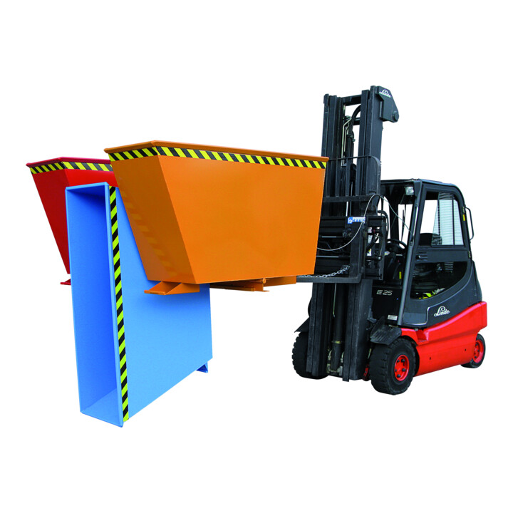 Florian Eichinger Kippbehälter Sortiersystem 3in1 3x600 Liter RAL 2004 RAL 5010 RAL 3000