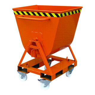 Florian Eichinger Kippmulde 2-seitig kippbar 500 kg 600 Liter reinorange