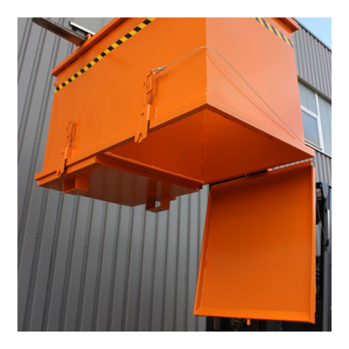 Florian Eichinger Klappbodenbehälter Sortiersystem 2x900 Liter reinorange