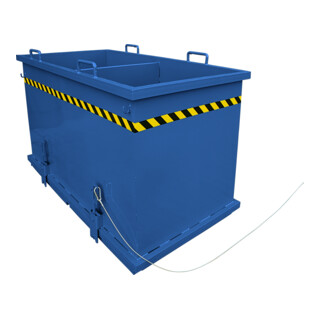 Florian Eichinger Klappbodenbehälter Sortiersystem 3x600 Liter enzianblau