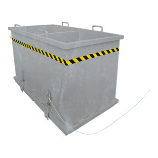 Florian Eichinger Klappbodenbehälter Sortiersystem 3x600 Liter feuerverzinkt