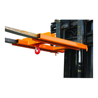 Florian Eichinger Lasthaken Stapler-Aufsatz 2 Zinken 2000 kg reinorange