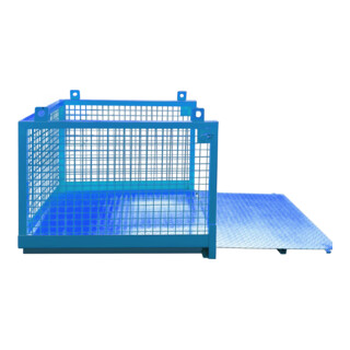 Florian Eichinger Material-Transportbehälter 1280 x 1260 x 1100 mm 1500 kg enzianblau