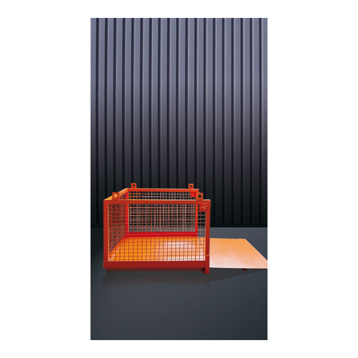 Florian Eichinger Material-Transportbehälter 1280 x 1260 x 1100 mm 1500 kg reinorange