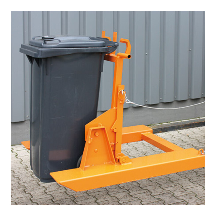 Florian Eichinger Mülltonnenkipper 600 kg 80 120 l reinorange