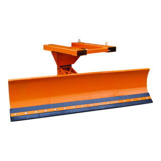 Florian Eichinger Schneepflug 1500mm reinorange stahl mit Niveauausgleich Einfahrtasche oben