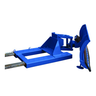 Florian Eichinger Schneepflug 1800mm enzianblau pur mit Niveauausgleich Einfahrtasche unten