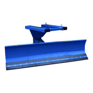 Florian Eichinger Schneepflug 2100 mm enzianblau stahl mit Niveauausgleich Einfahrtasche oben