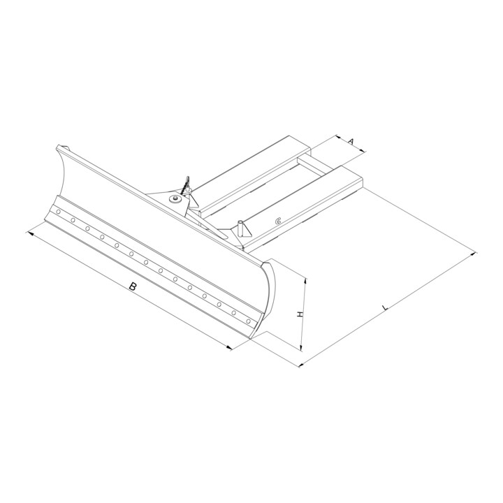 Florian Eichinger Schneeschieber 1500mm enzianblau fks