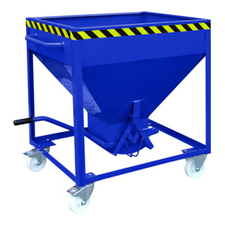 Florian Eichinger Silobehälter 300 Liter enzianblau mittiger Auslauf per Hebel