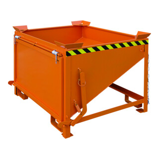 Florian Eichinger Silobehälter 400 Liter reinorange großflächige Schüttklappe