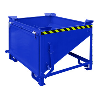 Florian Eichinger Silobehälter 500 Liter enzianblau großflächige Schüttklappe