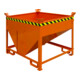 Florian Eichinger Silobehälter 500 Liter reinorange mit Auslaufschieber