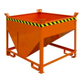 Florian Eichinger Silobehälter 750 Liter Auslaufschieber reinorange
