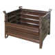 Florian Eichinger Vollwand-Stapelpalette 2000 kg 1000 x 800 x 750 mm schokoladenbraun