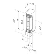 Fluchttüröffner 332.80 100 mA:24/200 mA:12 V ASSA ABLOY-2