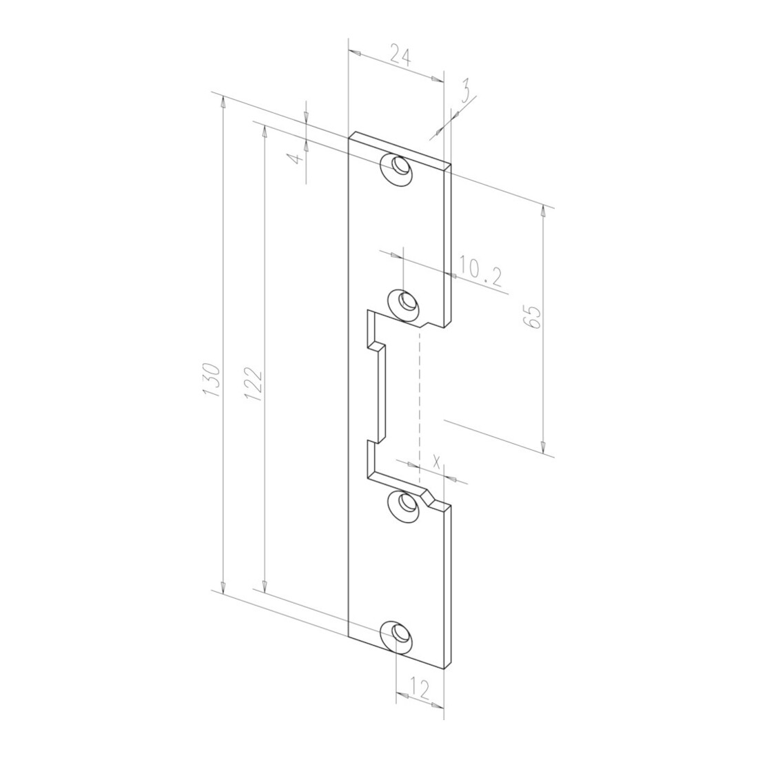 Fluchttüröffner 332.80 100 mA:24/200 mA:12 V ASSA ABLOY