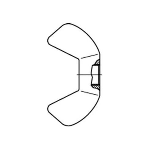 DIN 315 Flügelmutter kleine Form, Edelstahl