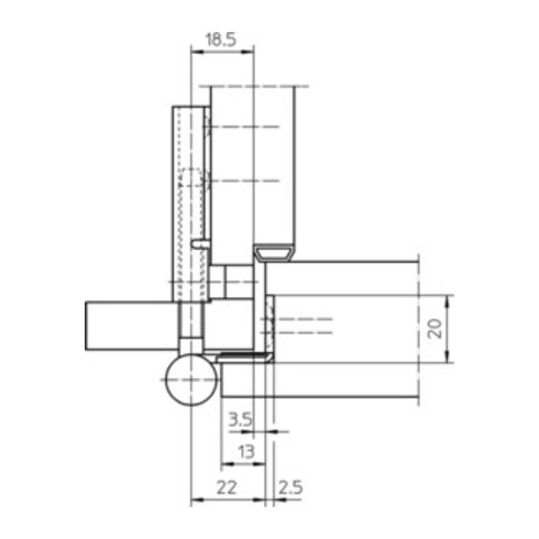 Flügelteil V 0037 WF 3-tlg.STA vern.SIMONSWERK