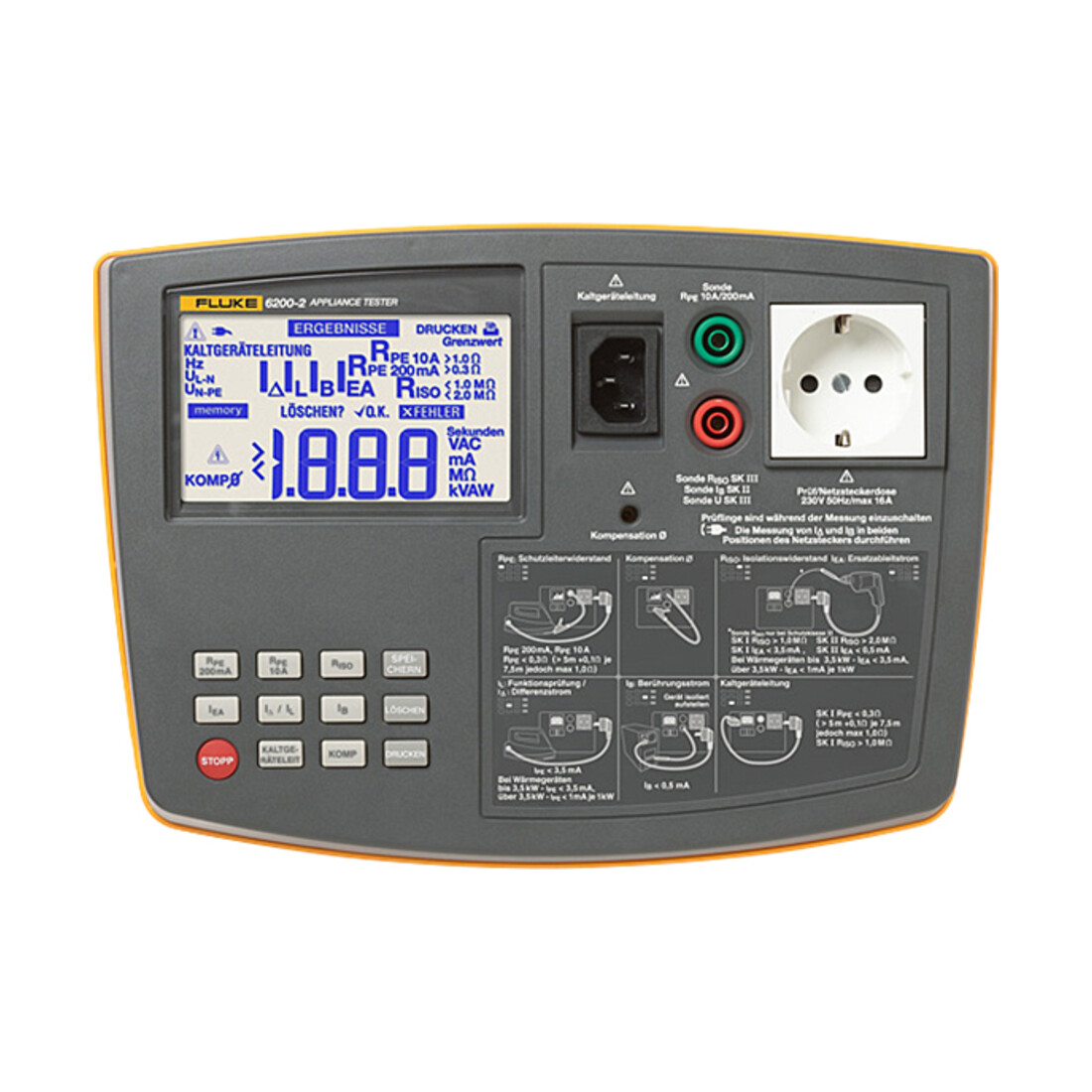 Fluke Gerätetester tragbar FLUKE-6200-2 DE