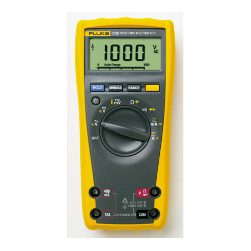 Fluke Multimetro digitale 179 con retroilluminazione e misurazione della temperatura