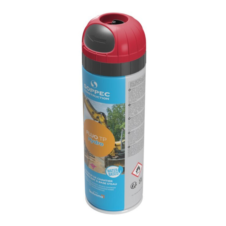 Fluo TP Hydro Baustellenmarkierspray 500ml rot