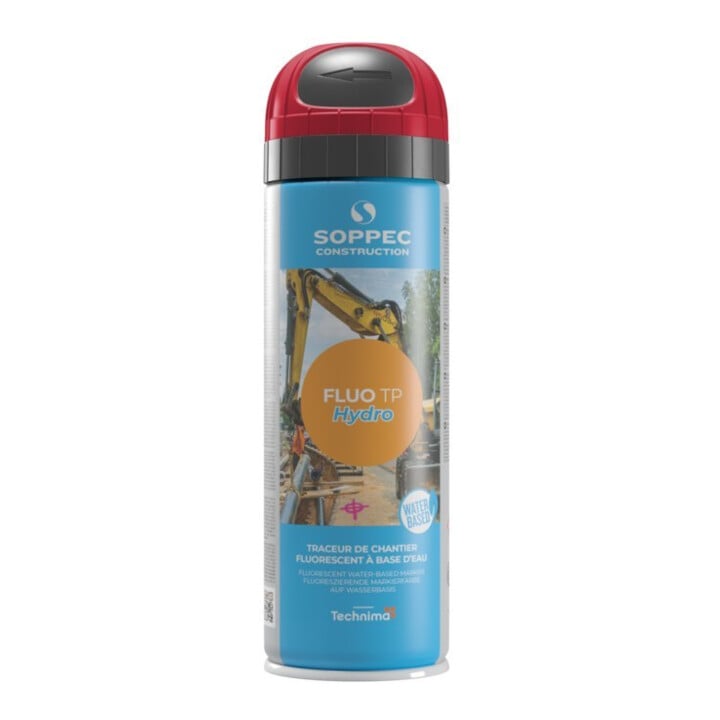 Fluo TP Hydro Bouwplaats markeerspray 500ml rood