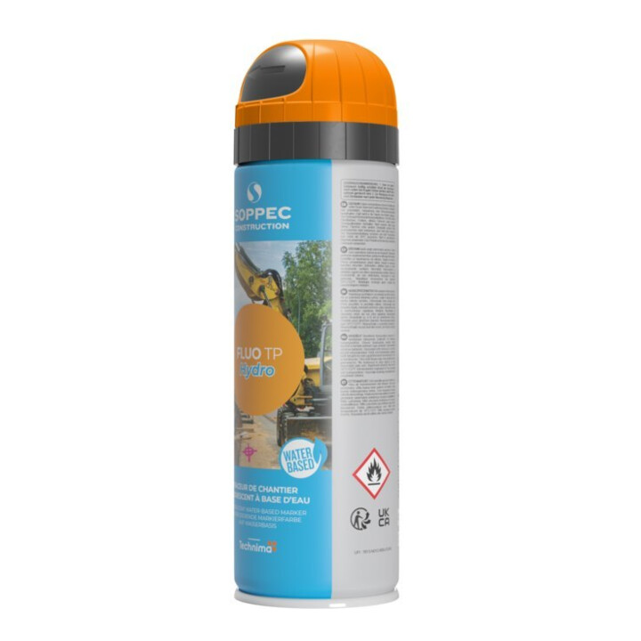 Fluo TP Hydro Bouwplaatsmarkeerspray 500 ml oranje