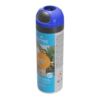 Fluo TP Hydro Spray de marquage de chantier 500 ml bleu