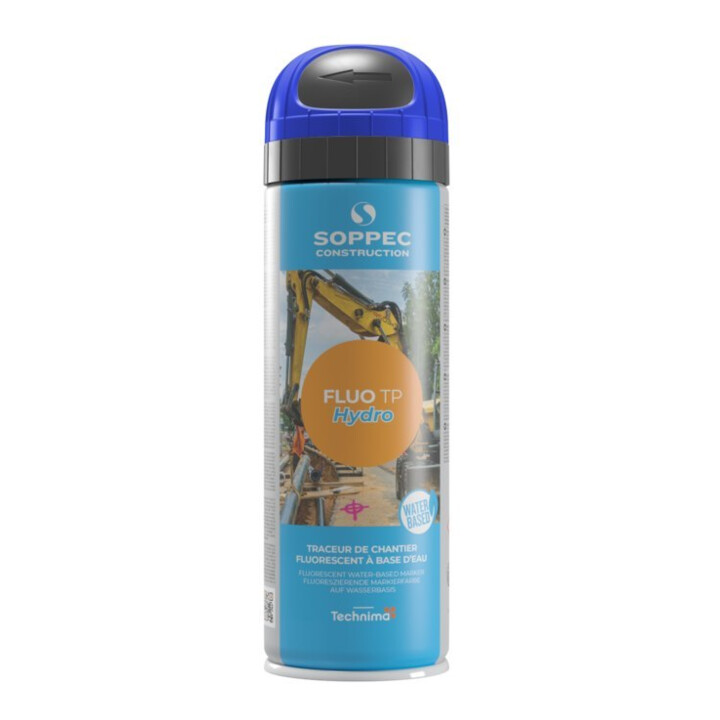 Fluo TP Hydro Spray de marquage de chantier 500 ml bleu
