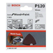 Bosch Foglio abrasivo F460 Best for Wood and Paint, 93mm, 180