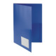 FolderSys Broschürenmappe 10008-40 DIN A4 PP Klarsichttasche blau-1