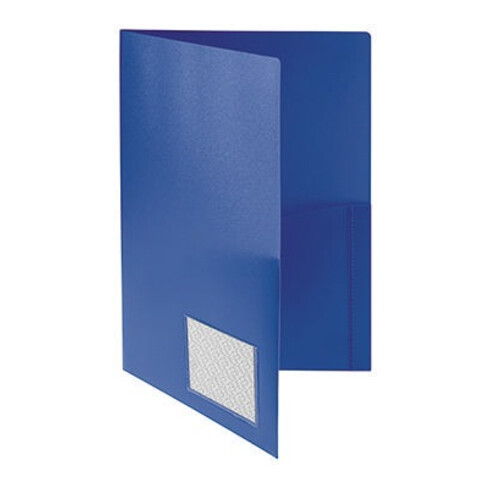 FolderSys Broschürenmappe 10008-40 DIN A4 PP Klarsichttasche blau