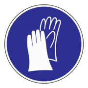 Folie Handschutz benutzen D.200mm blau/weiß selbstklebend