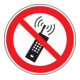 Folie Mobilfunk verbot. D200mm rot/schwarz selbstklebend-1