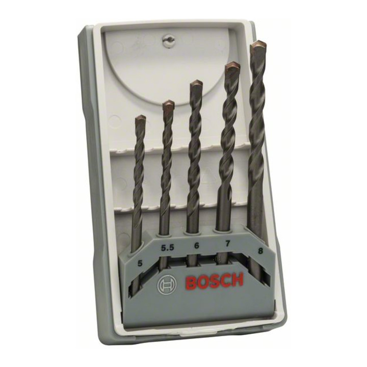 Foret à béton Bosch CYL-3 Set Silver Percussion 5 pièces 5 - 8 mm