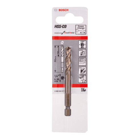 Foret de centrage Bosch HSS-Co