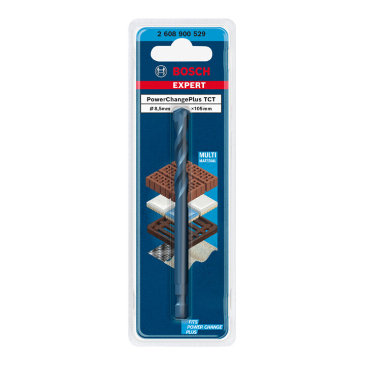 Foret à centrer TCT Bosch Expert Power Change Plus, 8,5 x 105 mm