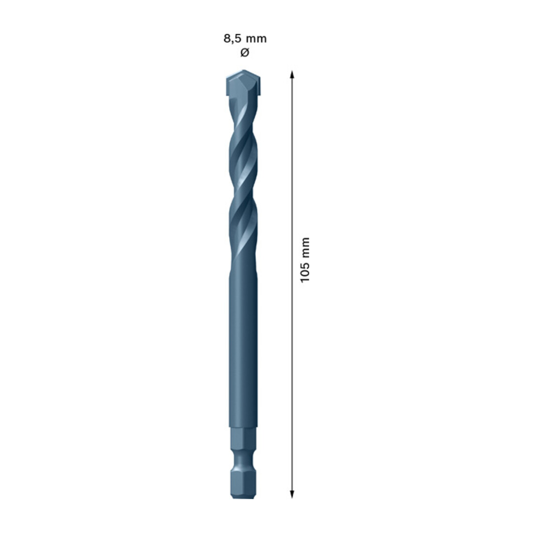 Foret à centrer TCT Bosch Expert Power Change Plus, 8,5 x 105 mm