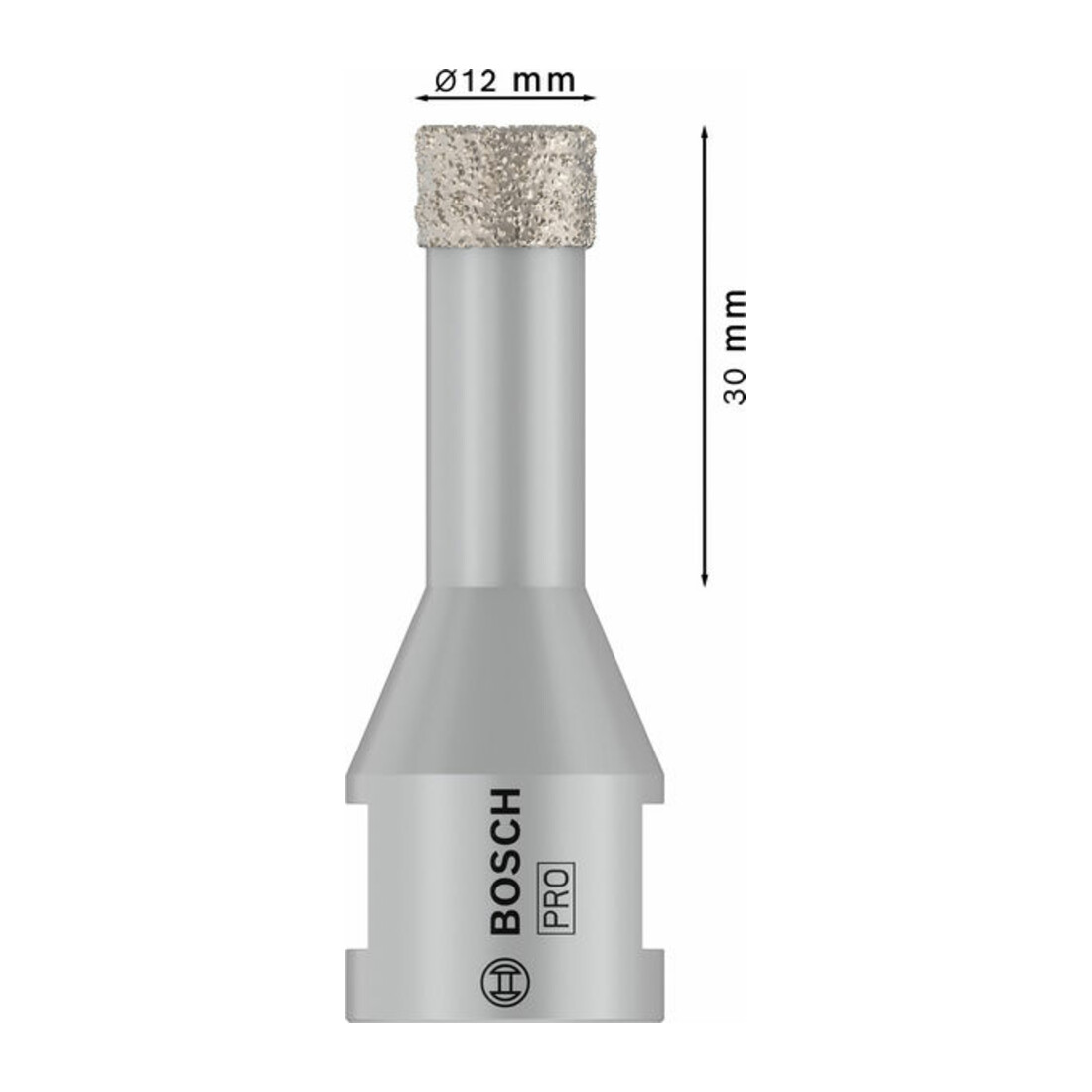 Foret à diamant Bosch Dry Speed, 12 x 30 mm