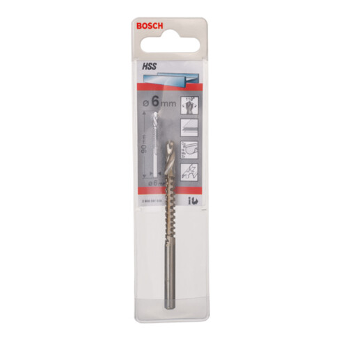 Foret de fraisage Bosch HSS 6 mm 85 mm d 6 mm 6 mm