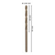 Foret à métaux Bosch HSS-Co DIN 338 2,8 x 33 x 61 mm-5