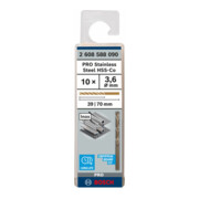 Foret à métaux Bosch HSS-Co DIN 338 3,6 x 39 x 70 mm-4