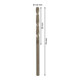 Foret à métaux Bosch HSS-Co DIN 338 3,6 x 39 x 70 mm